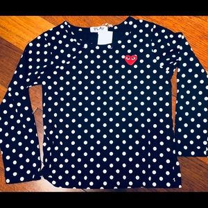 Comme des Garçons polka dot long sleeve shirt